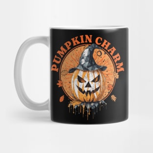 Pumpkin Charm Halloween Jack O Lantern Mug